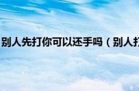 别人先打你可以还手吗（别人打你应该还手吗相关内容简介介绍）