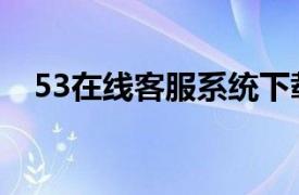 53在线客服系统下载（53在线客服系统）