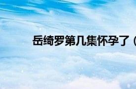 岳绮罗第几集怀孕了（岳绮罗怀孕是谁的孩子）