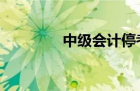 中级会计停考（中级会计）