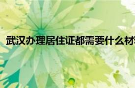 武汉办理居住证都需要什么材料（办理居住证都需要什么材料）