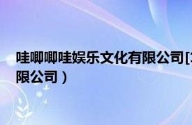 哇唧唧哇娱乐文化有限公司[12]（霍尔果斯哇唧唧哇娱乐文化有限公司）