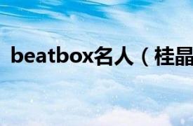 beatbox名人（桂晶 中国beatbox第一人）