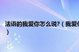 法语的我爱你怎么说?（我爱你法语怎么说语音相关内容简介介绍）