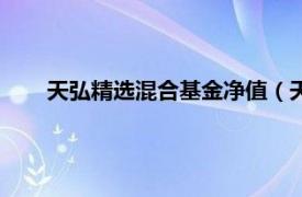 天弘精选混合基金净值（天弘精选混合型证券投资基金）