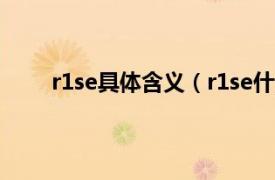 r1se具体含义（r1se什么意思相关内容简介介绍）