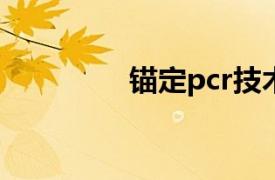 锚定pcr技术（锚定PCR）