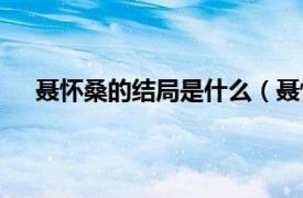 聂怀桑的结局是什么（聂怀桑结局相关内容简介介绍）