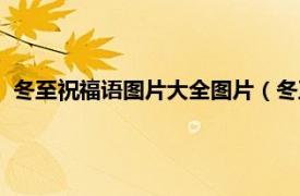 冬至祝福语图片大全图片（冬至祝福语图片相关内容简介介绍）