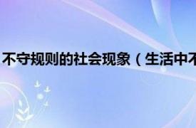 不守规则的社会现象（生活中不守规则的事件相关内容简介介绍）