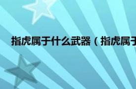 指虎属于什么武器（指虎属于管制器具吗相关内容简介介绍）