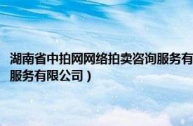 湖南省中拍网网络拍卖咨询服务有限公司电话（湖南省中拍网网络拍卖咨询服务有限公司）