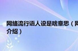 网络流行语人设是啥意思（网络语人设是什么意思相关内容简介介绍）