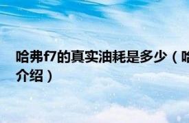 哈弗f7的真实油耗是多少（哈弗f7真实油耗是多少相关内容简介介绍）