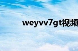 weyvv7gt视频（WEY VV7 GT）