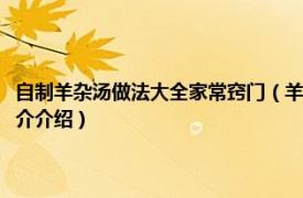 自制羊杂汤做法大全家常窍门（羊杂汤怎么做好吃又简单的做法相关内容简介介绍）