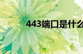 443端口是什么服务（443端口）