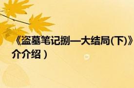 《盗墓笔记捌—大结局(下)》（盗墓笔记大结局解密相关内容简介介绍）