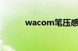 wacom笔压感设置（Wacom）