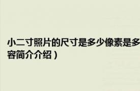 小二寸照片的尺寸是多少像素是多少（小二寸照片的尺寸是多少像素相关内容简介介绍）