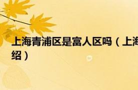 上海青浦区是富人区吗（上海青浦区是贫民区吗相关内容简介介绍）