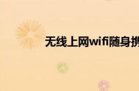 无线上网wifi随身携带好用吗（无线上网）