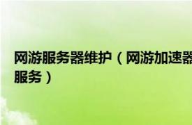 网游服务器维护（网游加速器 用户快速、安全连接网游服务器的服务）