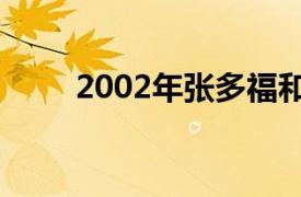 2002年张多福和朱德成执导电视剧