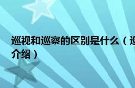 巡视和巡察的区别是什么（巡查和巡察有什么不同相关内容简介介绍）