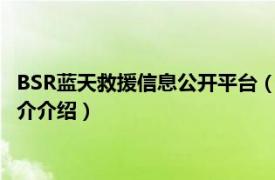 BSR蓝天救援信息公开平台（bsr蓝天救援是什么意思相关内容简介介绍）