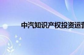 中汽知识产权投资运营中心 北京有限公司招聘