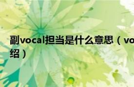 副vocal担当是什么意思（vocal担当是什么意思相关内容简介介绍）