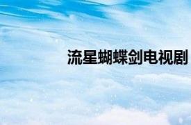 流星蝴蝶剑电视剧（流星蝴蝶剑online）