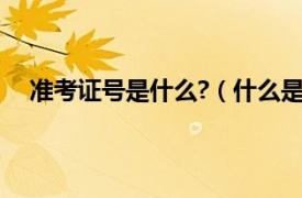 准考证号是什么?（什么是准考证号相关内容简介介绍）