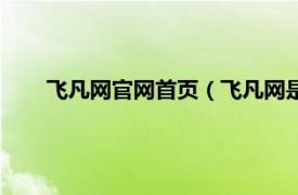 飞凡网官网首页（飞凡网是干什么的相关内容简介介绍）