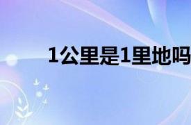 1公里是1里地吗（1里地多少公里）