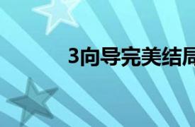 3向导完美结局的相关内容介绍