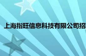 上海指旺信息科技有限公司招聘（上海指旺信息科技有限公司）