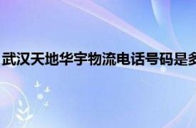 武汉天地华宇物流电话号码是多少（武汉天地华宇物流有限公司）