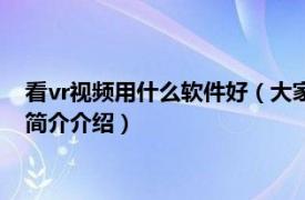 看vr视频用什么软件好（大家都用什么软件看vr视频的相关内容简介介绍）