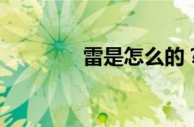 雷是怎么的？相关内容简介