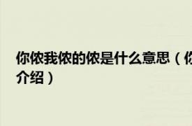 你侬我侬的侬是什么意思（你侬我侬比喻什么意思相关内容简介介绍）