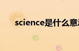 science是什么意思中文翻译怎么读音