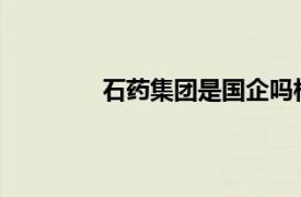 石药集团是国企吗相关内容简介介绍一下