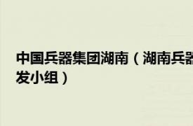 中国兵器集团湖南（湖南兵器轻武器研究所有限责任公司技术研发小组）