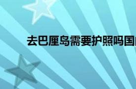 去巴厘岛需要护照吗国内（去巴厘岛需要护照吗）