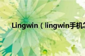 Lingwin（lingwin手机怎么解锁相关内容简介介绍）