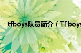 tfboys队员简介（TFboys队长是谁相关内容简介介绍）