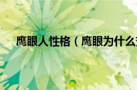 鹰眼人性格（鹰眼为什么变成浪人相关内容简介介绍）