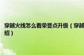 穿越火线怎么看荣誉点升级（穿越火线新版本怎么看荣誉点相关内容简介介绍）